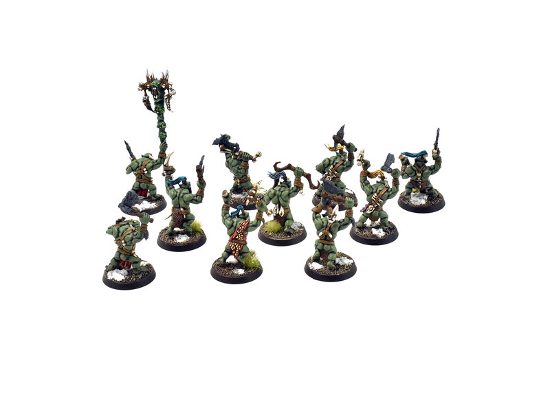 Games Workshop ORRUK WARCLANS 10 Savage Orruks #1 PRO PAINTED Sigmar