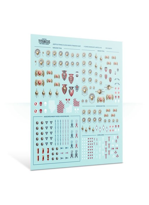 Adeptus Titanicus Legio Mortis Transfer Sheet