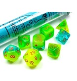 Chessex Gemini 7-Die Set Green-Teal / Orange Chessex Dice (CHX30048)