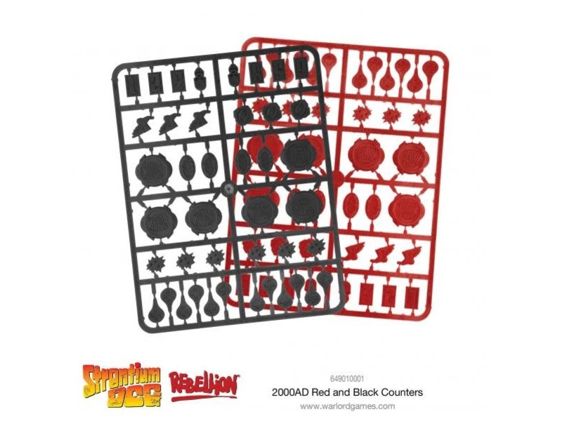 Warlord Games 2000 AD - Markers (Black And Red)