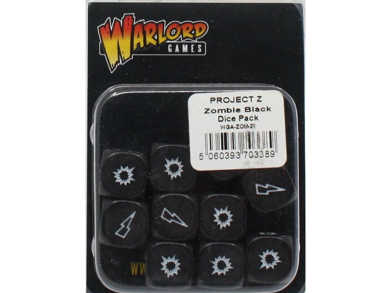 Warlord Games Project Z - Zombie Black Dice Pack