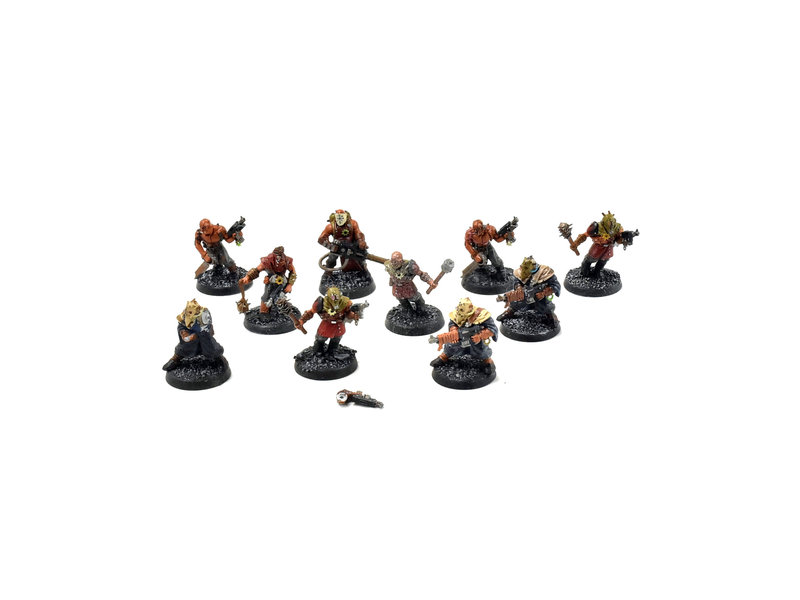 Games Workshop CHAOS SPACE MARINES 10 Cultists #2 WELL PAINTED 40K
