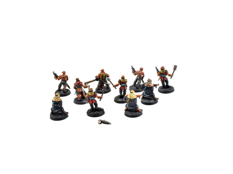 Games Workshop CHAOS SPACE MARINES 10 Cultists #2 WELL PAINTED 40K