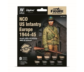 Vallejo: NCO US Infantry Europe 1944-45 Paint Set