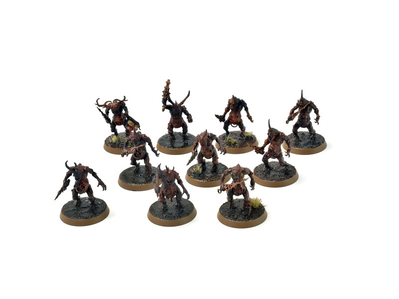 Games Workshop CHAOS DAEMONS 10 Plaguebearers #1 PRO PAINTED 40K SIGMAR