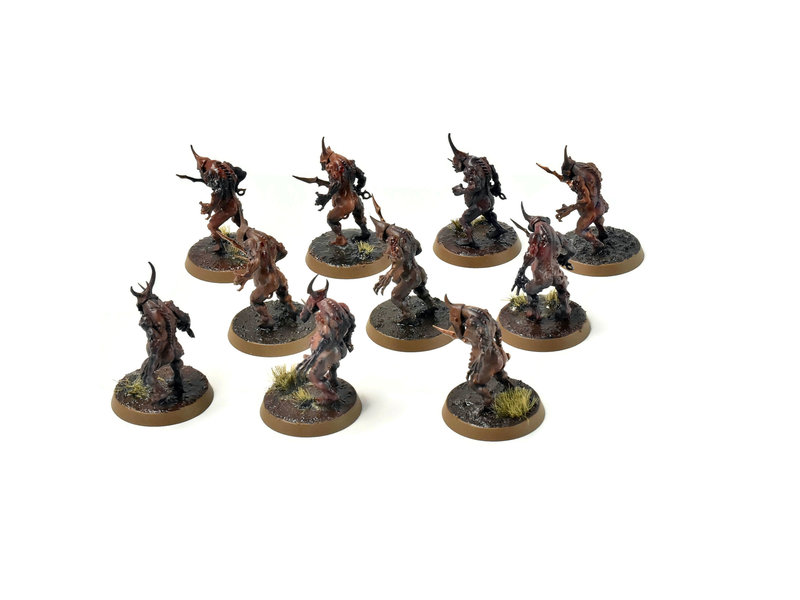 Games Workshop CHAOS DAEMONS 10 Plaguebearers #8 PRO PAINTED 40K SIGMAR