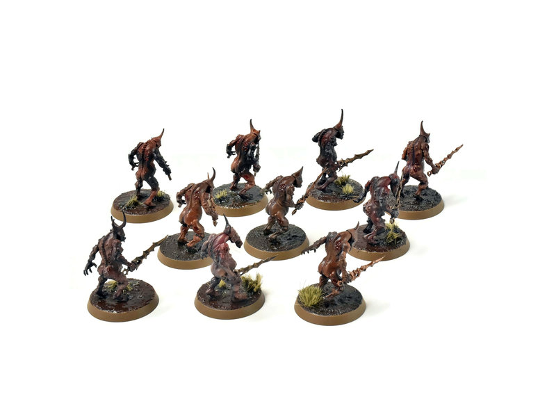 Games Workshop CHAOS DAEMONS 10 Plaguebearers #8 PRO PAINTED 40K SIGMAR