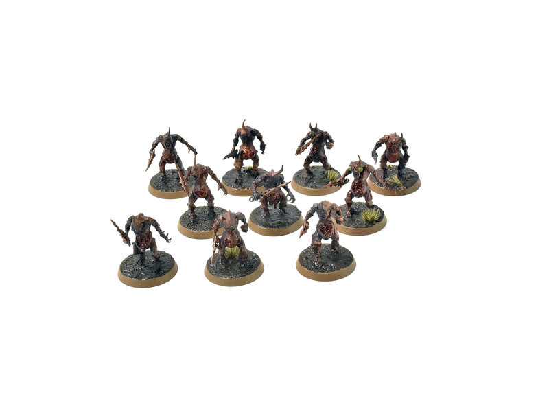 Games Workshop CHAOS DAEMONS 10 Plaguebearers #6 PRO PAINTED 40K SIGMAR