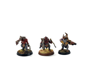 RENEGADE MILITIA 3 Cultists Converted WELL PAINTED 40K