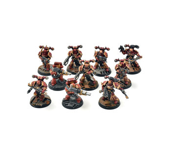 CHAOS SPACE MARINES 10 Chaos Space Marines #1 WELL PAINTED 40K