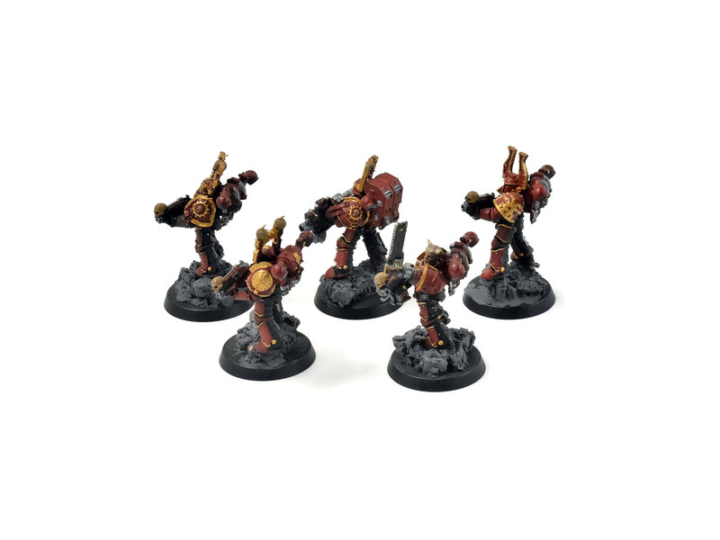 Games Workshop CHAOS SPACE MARINES 5 Chaos Space Marines #2 WELL PAINTED 40K