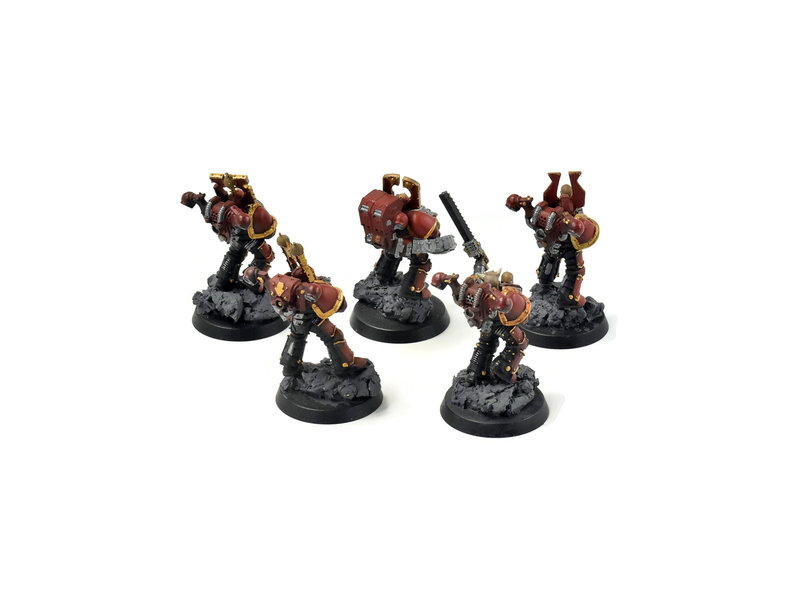 Games Workshop CHAOS SPACE MARINES 5 Chaos Space Marines #2 WELL PAINTED 40K