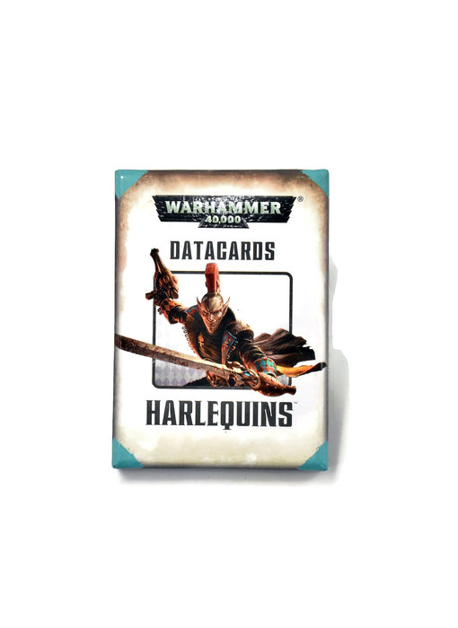 HARLEQUINS Datacards Used Very Good Condition Warhammer 40K