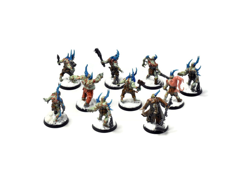 Games Workshop DEATH GUARD 10 Poxwalkers #3 PRO PAINTED 40K