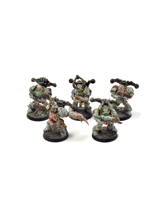 DEATH GUARD 5 Plague Marines #1 WELL PAINTED 40K