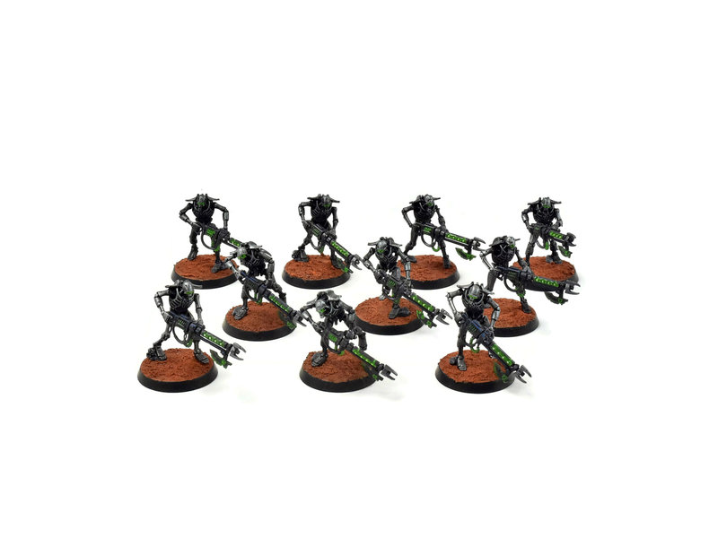 Games Workshop NECRONS 10 Warriors #1 WELL PAINTED Warhammer 40K