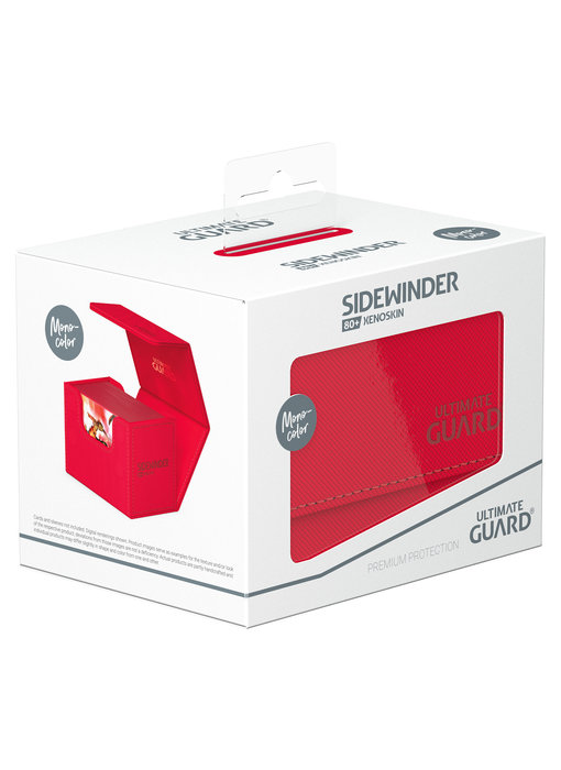 Ultimate Guard Deck Case Sidewinder 80+ Monocolor Red