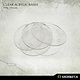 Clear Acrylic Bases - Oval 75x42mm (15)