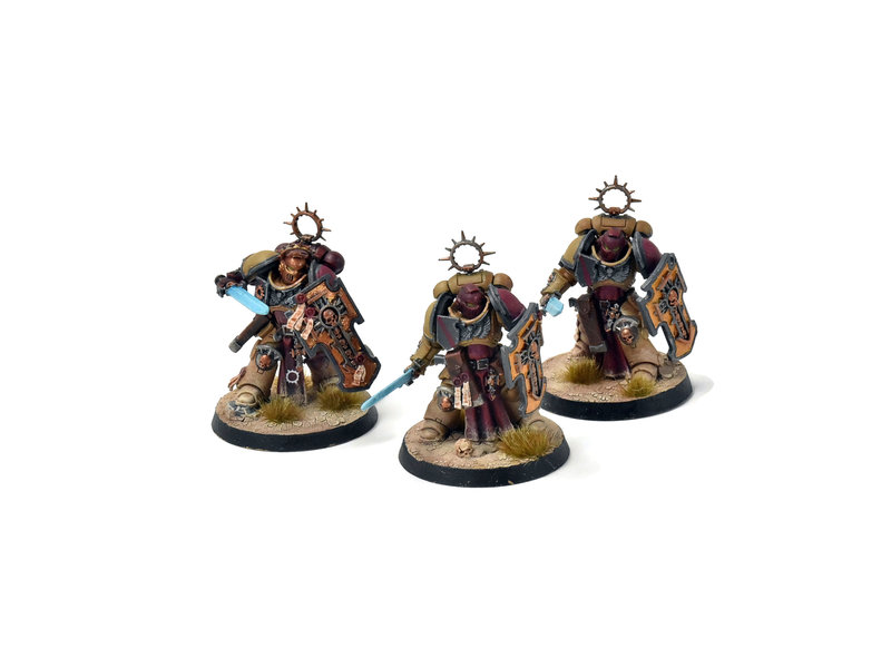 Games Workshop SPACE MARINES 3 Bladeguard Veterans #2 WELL PAINTED Warhammer 40K