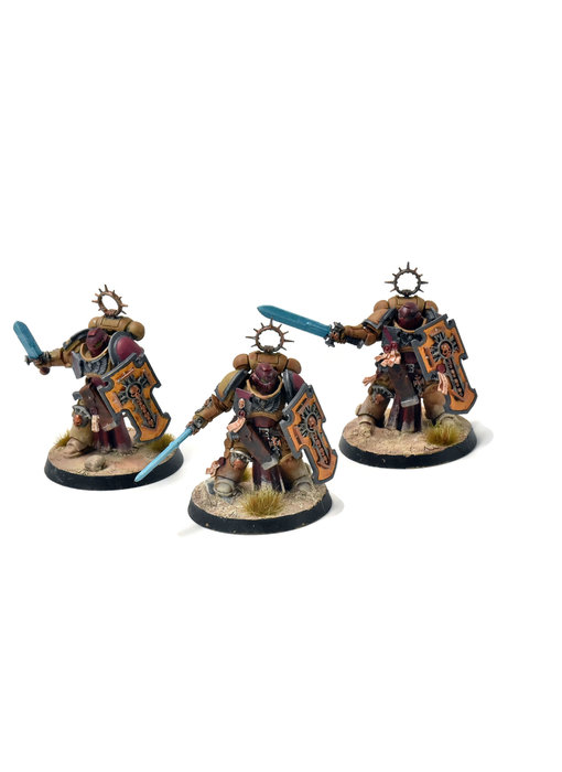 SPACE MARINES 3 Bladeguard Veterans #1 WELL PAINTED Warhammer 40K