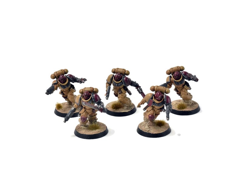 Games Workshop SPACE MARINES 5 Assault Intercessors #1 WELL PAINTED Warhammer 40K