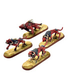 Games Workshop CHAOS DAEMONS 4 Flesh Hounds #3 OOP METAL WELL PAINTED Warhammer Sigmar