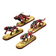 CHAOS DAEMONS 4 Flesh Hounds #1 OOP METAL WELL PAINTED Warhammer Sigmar