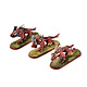 CHAOS DAEMONS 3 Flesh Hounds #2 OOP WELL PAINTED Warhammer Sigmar