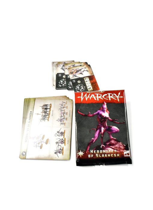 WARCRY Hedonites Of Slaanesh Card Pack Used Good condition SIGMAR