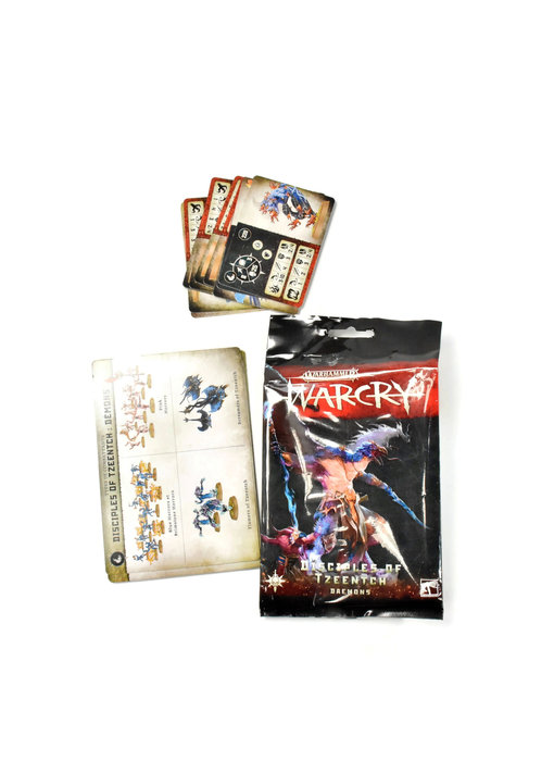 WARCRY  Disciples Of Tzeentch Card Pack Used Good condition SIGMAR