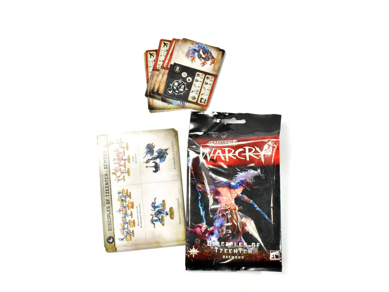 Games Workshop WARCRY  Disciples Of Tzeentch Card Pack Used Good condition SIGMAR