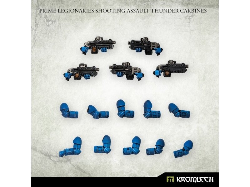 Kromlech Prime Legionaries Shooting Assault Thunder Carbines (5)