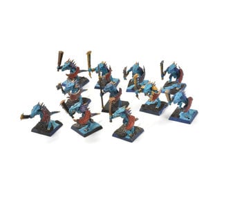 LIZARDMEN 11 Saurus Warriors #3 WELL PAINTED SIGMAR FANTASY