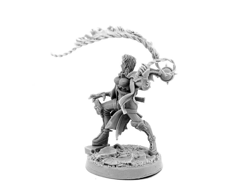 Grim Skull Sister Sororita With Battle Fire Whip