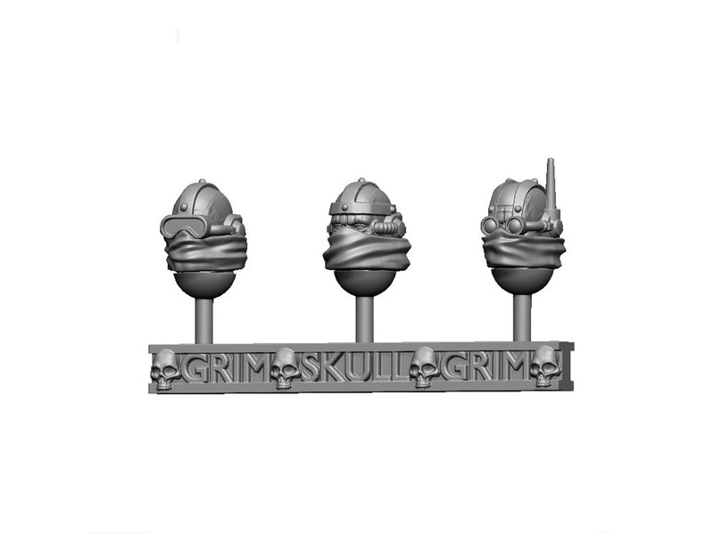 Grim Skull Mechanic Adept Head Set Mk-IX (3U)