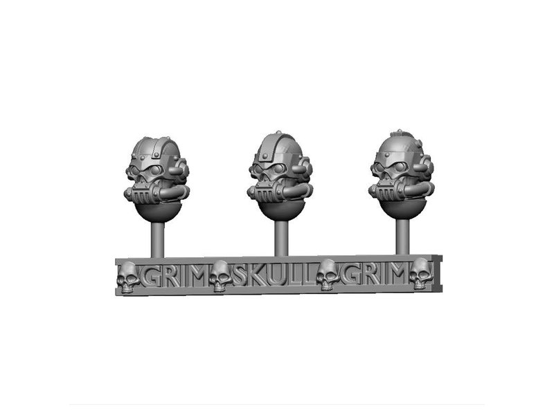 Grim Skull Mechanic Adept Head Set Mk-VII (3U)