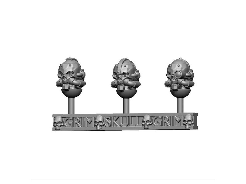 Grim Skull Mechanic Adept Head Set Mk-VIII (3U)