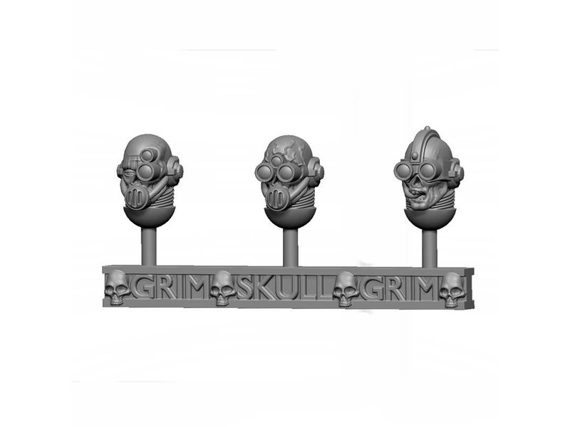 Grim Skull Mechanic Adept Head Set Mk-XI (3U)