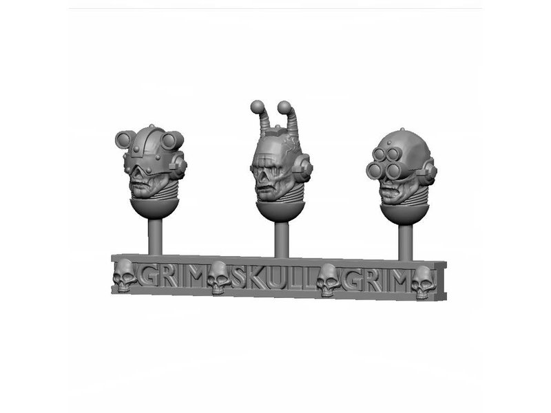 Grim Skull Mechanic Adept Head Set Mk-XII (3U)