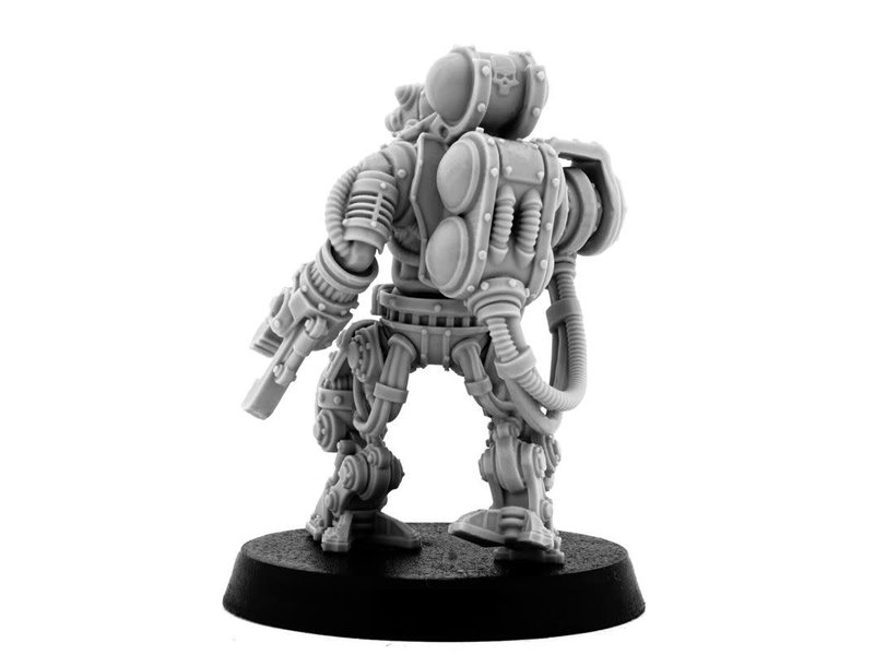 Grim Skull Mechanic Adept Battle Servitor With Heavy Melting Gun (HM)