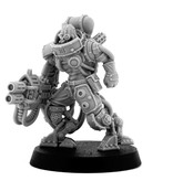 Grim Skull Mechanic Adept Battle Servitor With Heavy Melting Gun (LM)