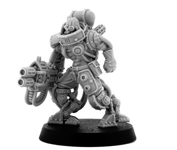 Mechanic Adept Battle Servitor With Heavy Melting Gun (LM)