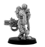 Grim Skull Mechanic Adept Battle Servitor With Heavy Melting Gun (LM)