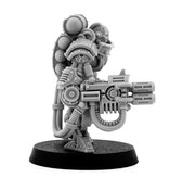 Grim Skull Mechanic Adept Battle Servitor With Heavy Melting Gun (LM)