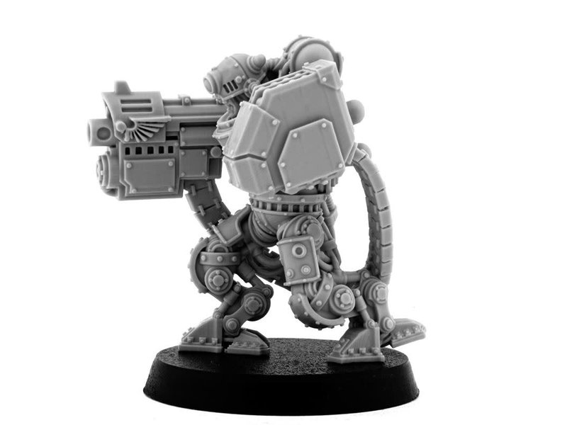 Grim Skull Mechanic Adept Battle Servitor With Heavy Boltgun (HM)