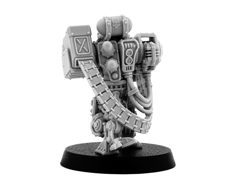 Grim Skull Mechanic Adept Battle Servitor With Heavy Boltgun (HM)