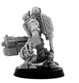 Grim Skull Mechanic Adept Battle Servitor With Heavy Boltgun (LM)