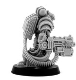 Grim Skull Mechanic Adept Battle Servitor With Heavy Boltgun (LM)