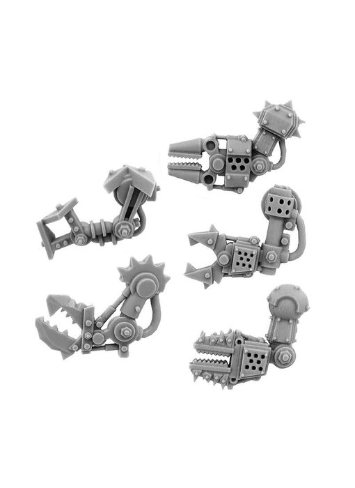 Ork Cyborg Conversion Bits Bionic Fist Arm (5U) (Left)