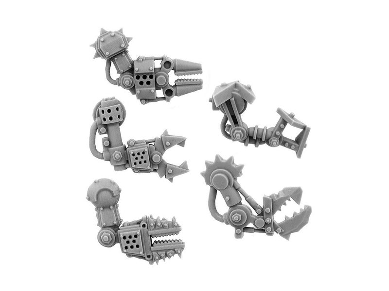 Grim Skull Ork Cyborg Conversion Bits Bionic Fist Arm (5U) (Right)